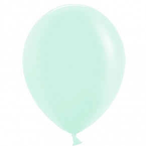 Макарунс мята 10""(25см)  пастель Китай (Light Mint / Macaroons) 100шт/уп 